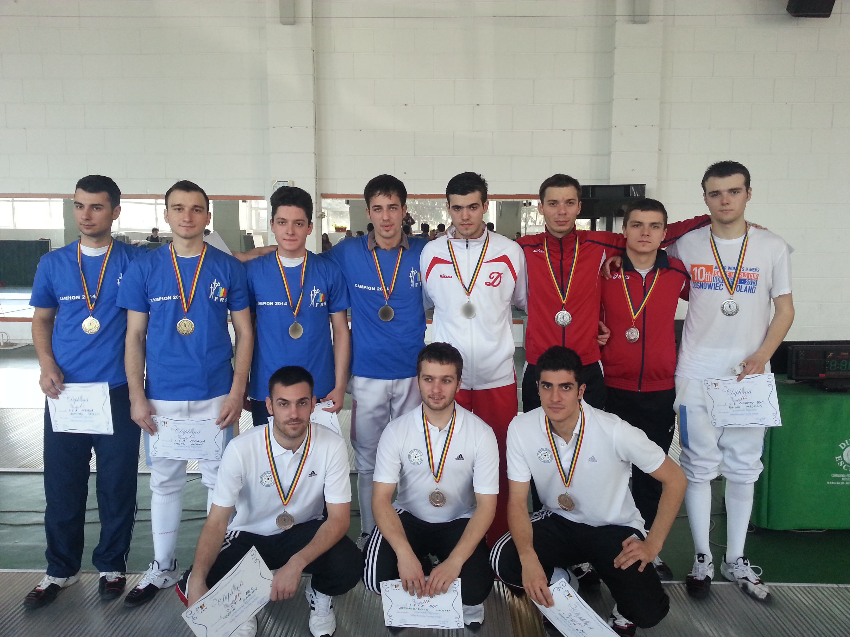 CSA Steaua a câştigat aurul la Campionatul Naţional de sabie tineret masculin
