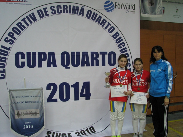 Maria Stan, Bianca Moroianu, Mihaela Leonte și Alexandra Predescu, învingătoare în prima zi la Cupa Quarto la spadă