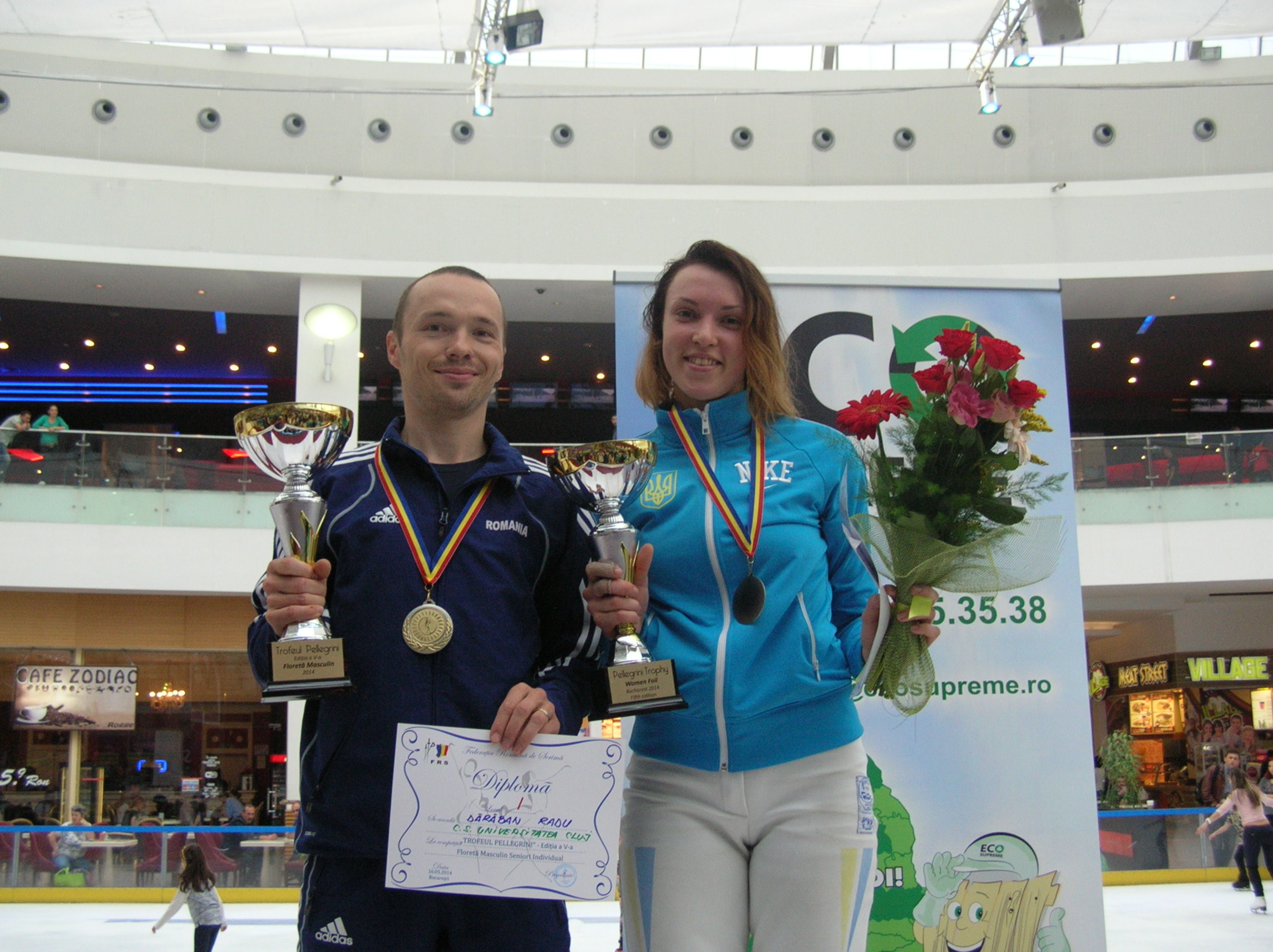 GALERIE FOTO: Katerina Chentsova și Radu Dărăban, câștigătorii ediției a cincea a Trofeului Pellegrini la floretă