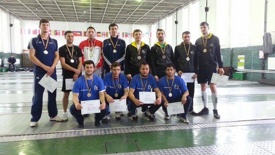 Universitatea Craiova și-a păstrat titlul de campioană națională la spadă seniori, proba masculină