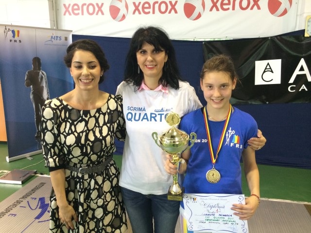GALERIE FOTO: Mihaela Leonte, noua campioană națională la spadă, categoria 12-13 ani: „Idolul meu este Ana Maria Brânză. Vreau să ajung campioană olimpică!”