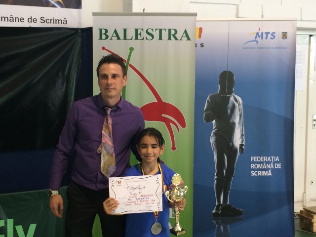 GALERIE FOTO: Andreea Dincă, campioană națională la floretă, categoria 8-9 ani, pentru al doilea an la rând