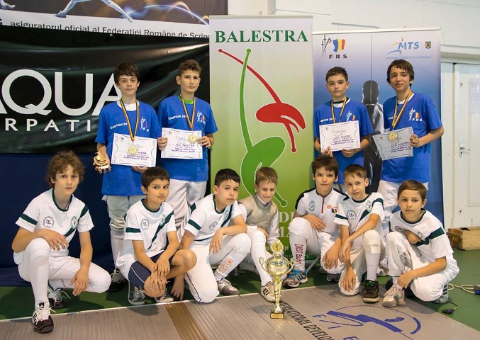 ACS Balestra, cel mai medaliat club de floretă în 2014 la Campionatul Național de Copii