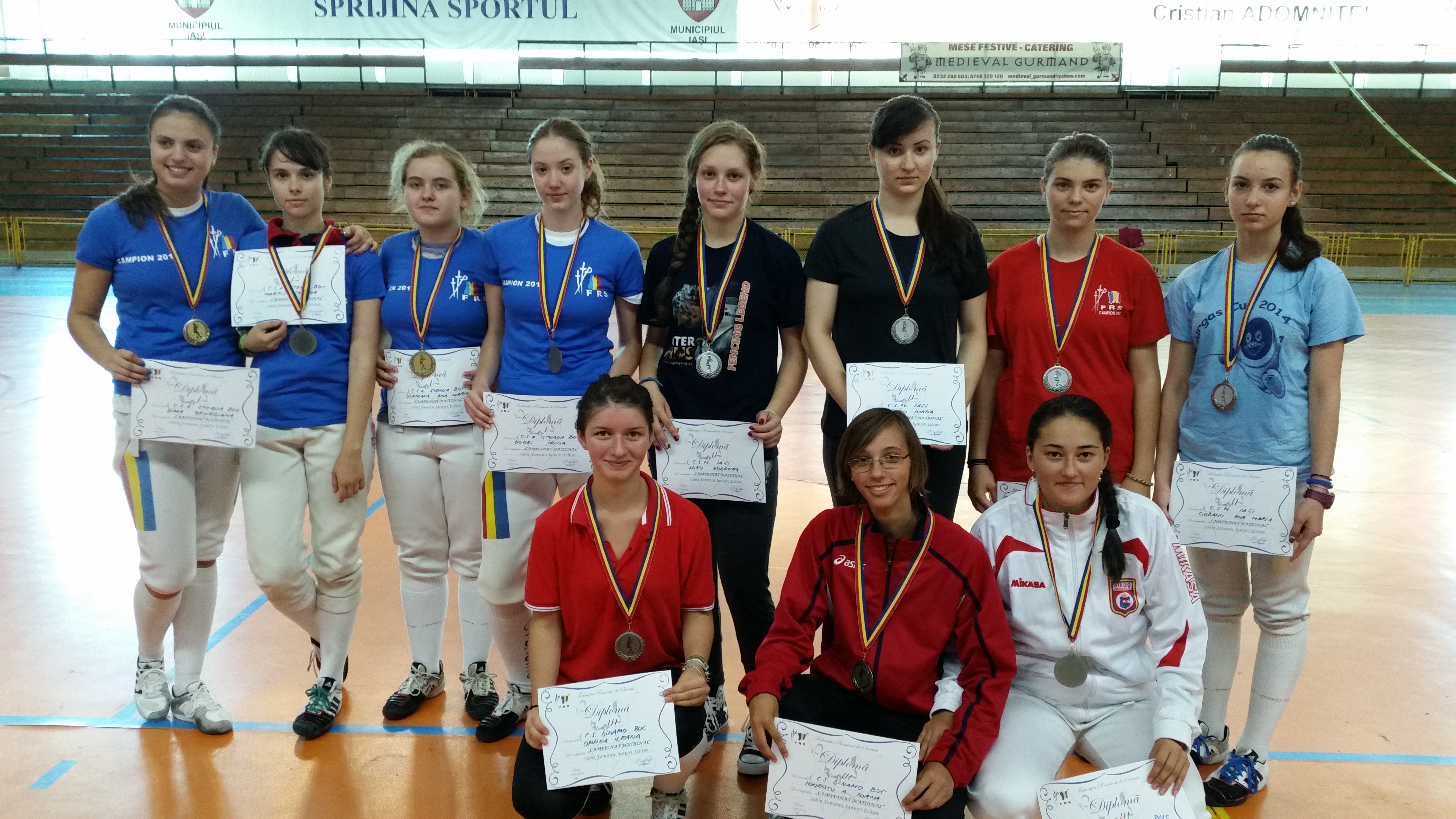 CSA Steaua 1, noua campioană națională la sabie în proba feminină pe echipe