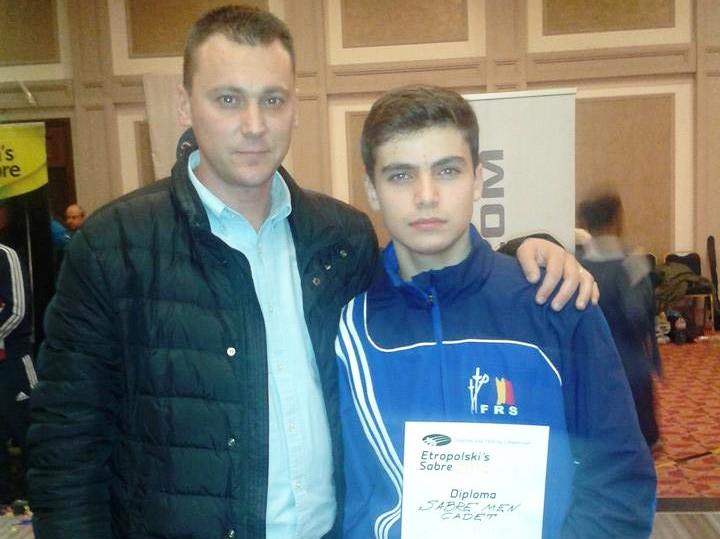 Matei Aniculoesei, locul 8 la etapa a patra a Circuitului European de sabie pentru cadeți, proba masculină, de la Sofia