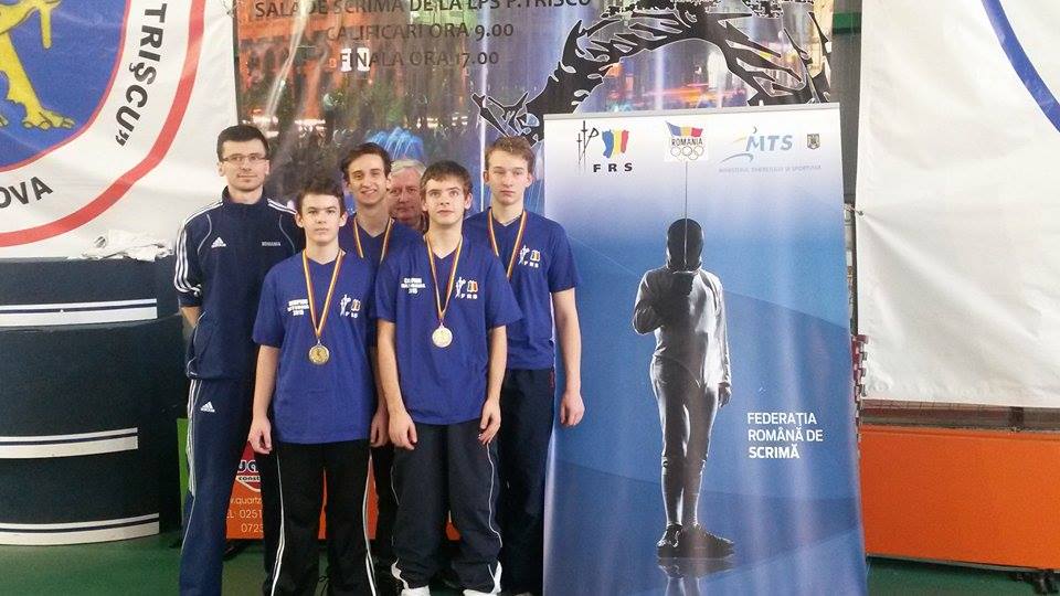 GALERIE FOTO: CS Satu Mare a câștigat Campionatul Național de spadă juniori, proba masculină pe echipe