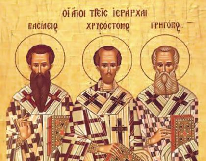 „La Mulți Ani” de sărbătoarea Sfinților Trei Ierarhi: Vasile, Grigore și Ioan!