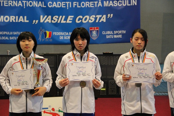 GALERIE FOTO: Japonia C a câștigat Cupa Satu Mare la floretă cadeți, proba feminină pe echipe. România1 a ocupat locul patru!