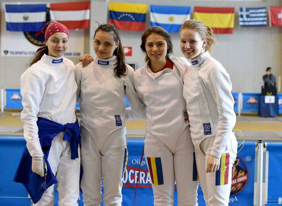 România, locul 7 la etapa de Cupă Mondială la spadă juniori feminin echipe, de la Udine