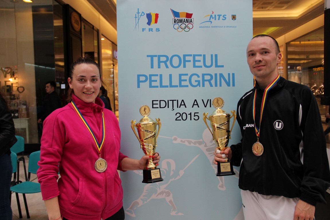 GALERIE FOTO: Isabelle Stan (CSU Poli Timișoara) și Radu Dărăban (CSU Cluj Napoca) au câștigat ediția a VI-a a Trofeului Pellegrini la floretă seniori