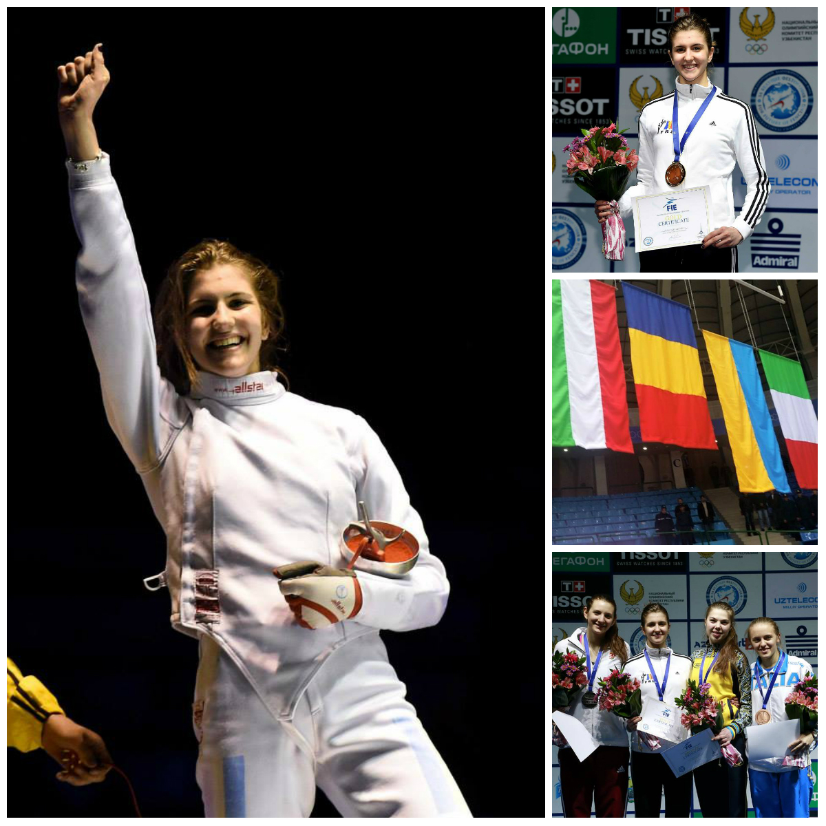 GALERIE FOTO: Povestea medaliei de aur cucerite de Alexandra Predescu în proba de spadă cadeți la Campionatul Mondial de la Tashkent în 56 de imagini inedite