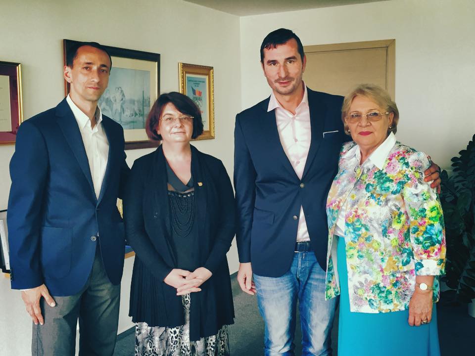 Președintele COSR, Alin Petrache a primit azi vizita doamnei Nathalie Rodriguez, CEO al Federației Internaționale de Scrimă