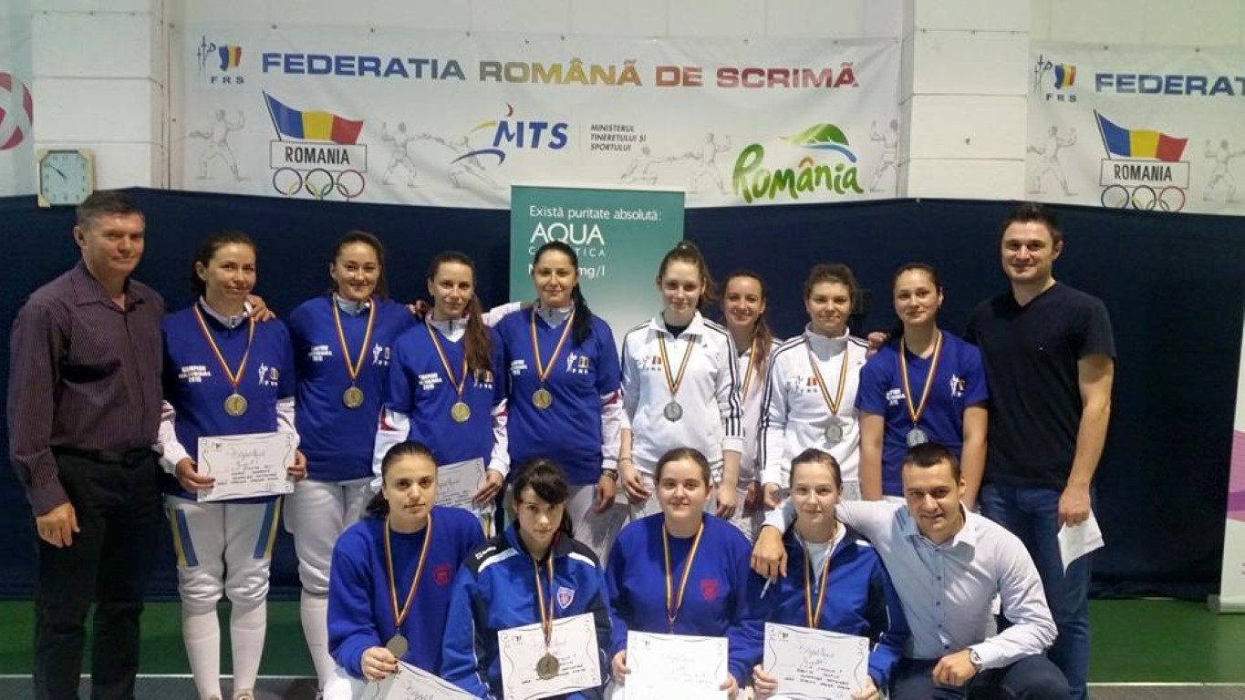 GALERIE FOTO: CS Dinamo a câștigat Campionatul Național de sabie seniori, proba feminină pe echipe