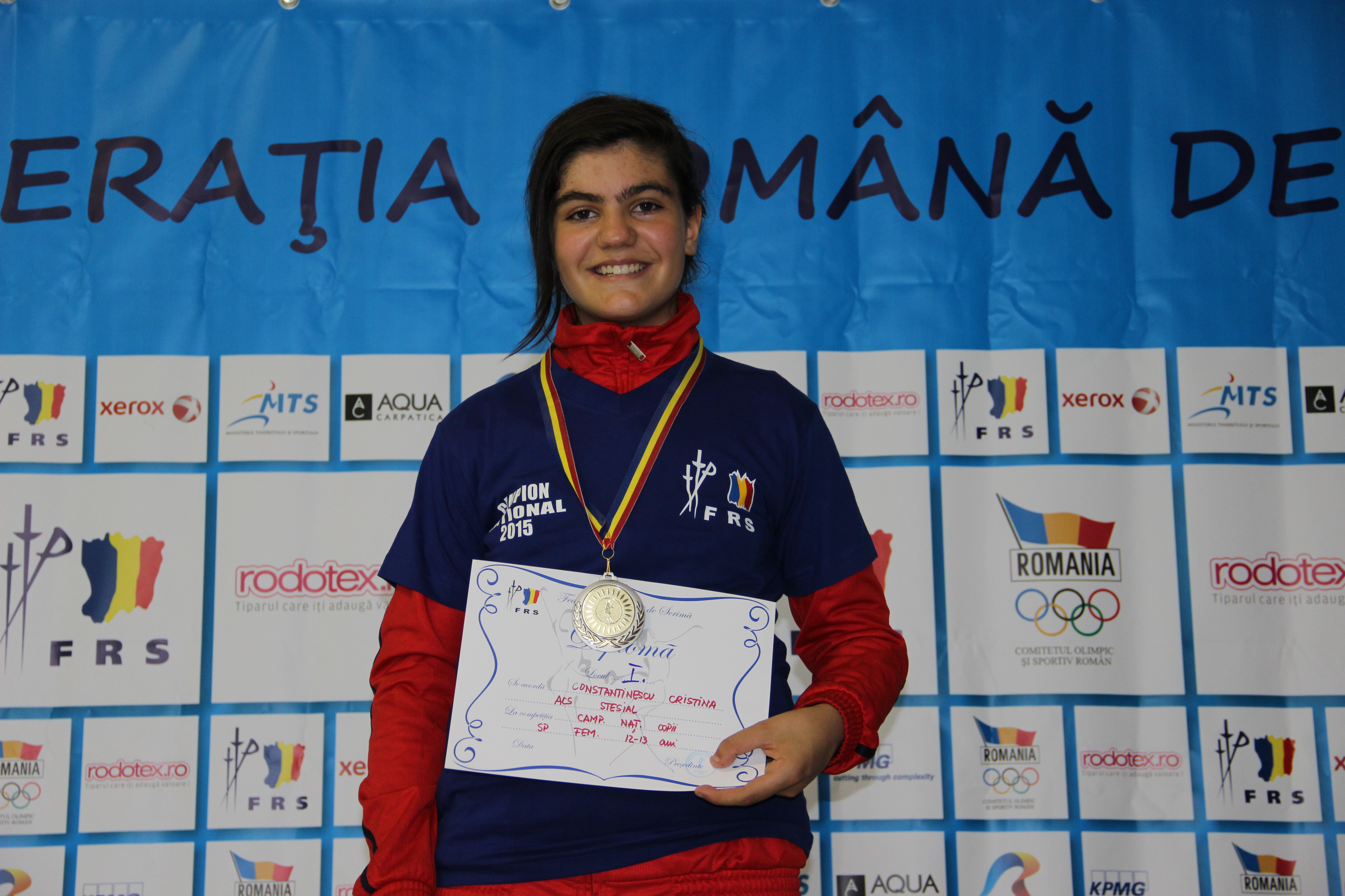 VIDEO: Sport.ro a prezentat povestea Cristinei Constantinescu (ACS Stesial), dublă campioană națională la spadă copii, categoria 12-13 ani