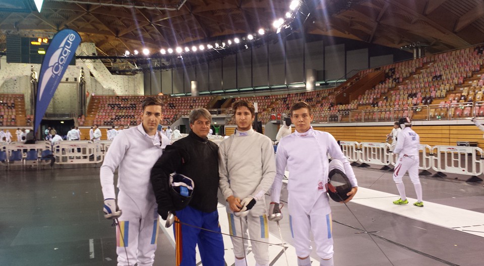 Andrei Epurescu-locul 106, Ioan Constantinescu-locul 130 și Adrian Dabija-locul 131 la etapa de Cupă Mondială de spadă juniori masculin de la Luxemburg