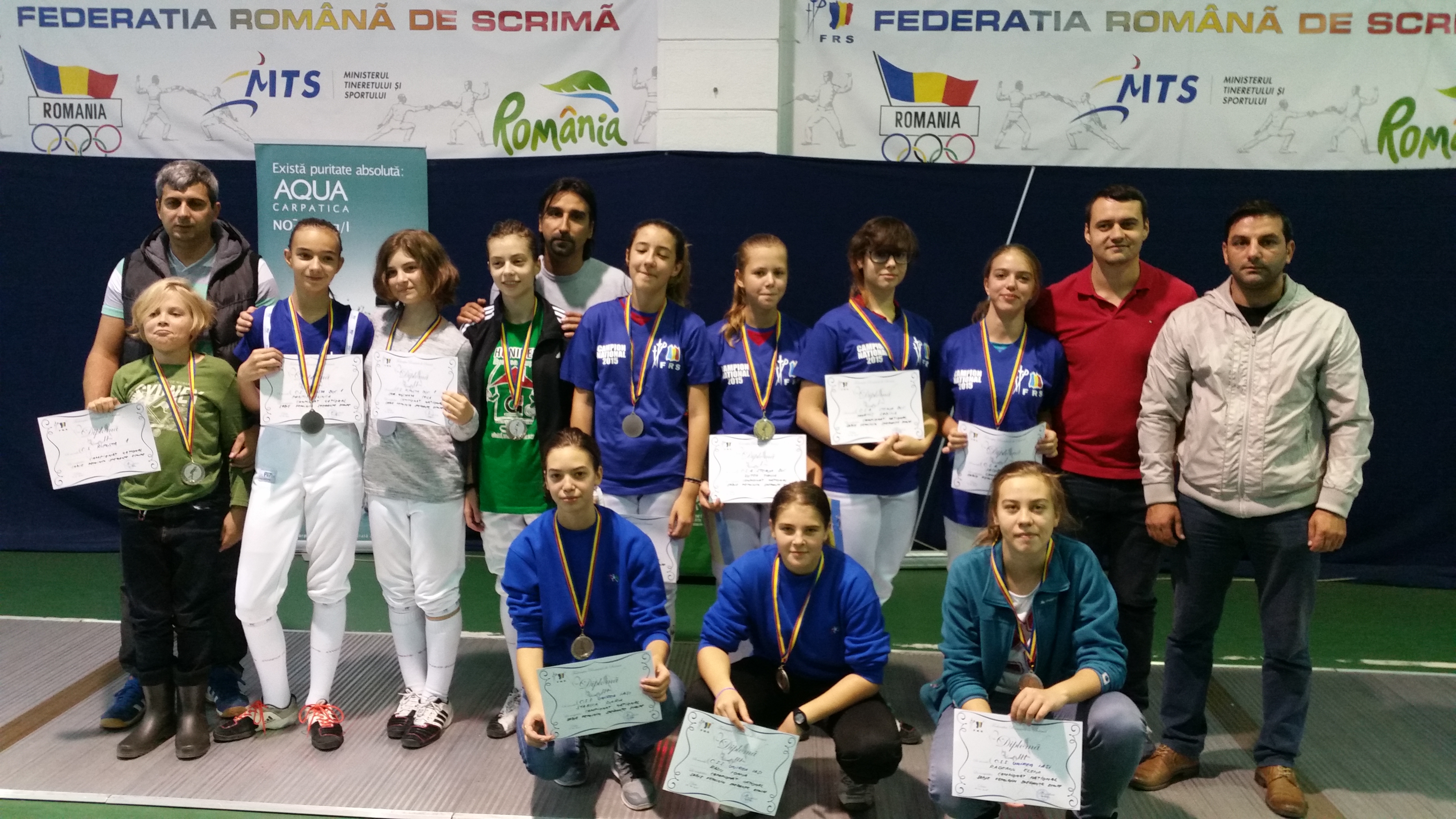 CSA Steaua a câștigat Campionatul Național de speranțe, la sabie feminin echipe, de la București