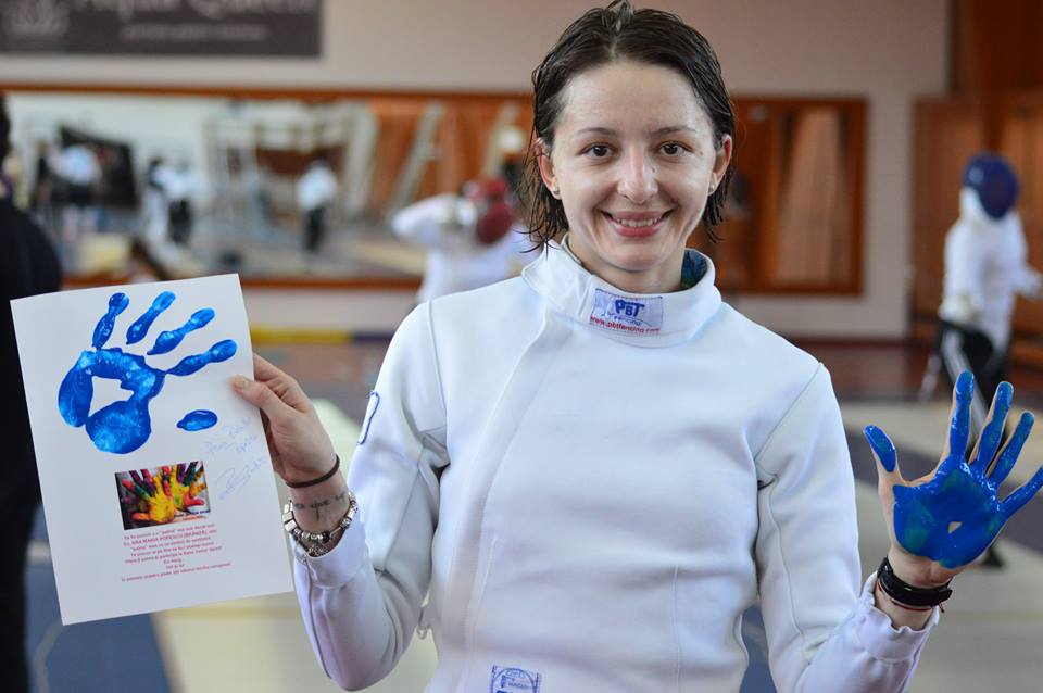 Ana Maria Popescu și-a oferit „palma” pentru susținerea sportivilor juniori în cadrul campaniei Asociației Junior Sport