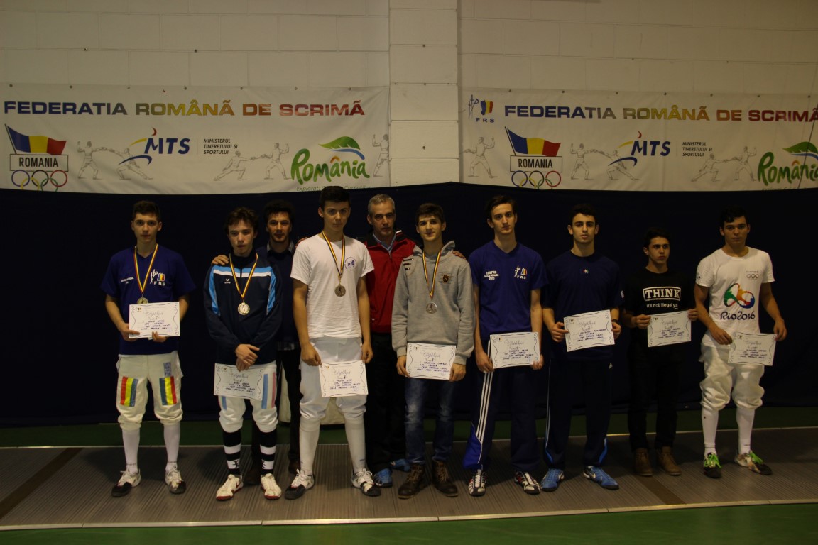 Mihai Bigea (LPS Craiova) a câștigat Campionatul Național de spadă cadeți, proba masculină la individual
