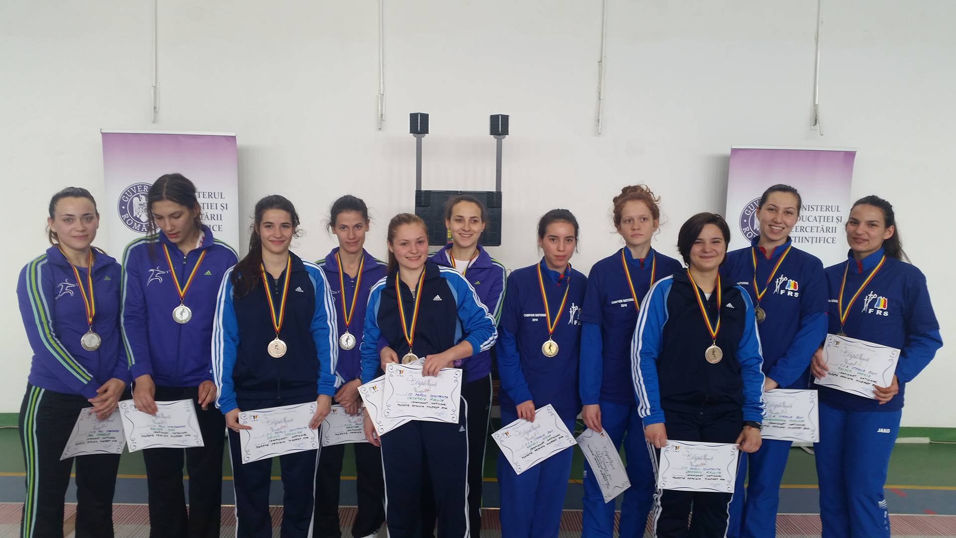 CSA Steaua a câștigat medaliile de aur la Campionatul Național de floretă pentru tineret de la Timișoara, în proba feminină pe echipe