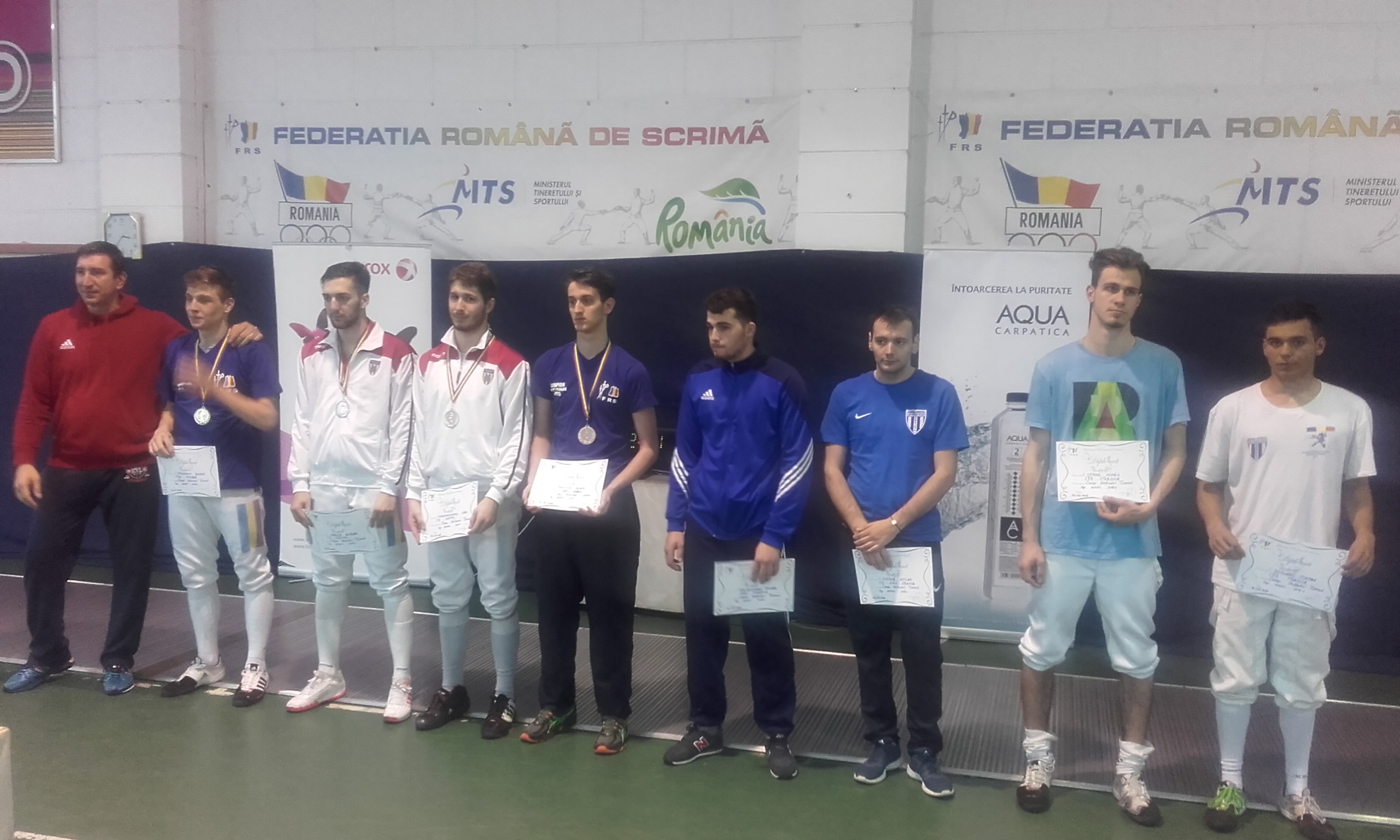 Cosmin Epurescu (CSA Steaua) a câștigat medalia de aur la Campionatul Național de spadă pentru tineret, în proba masculină la individual, de la București