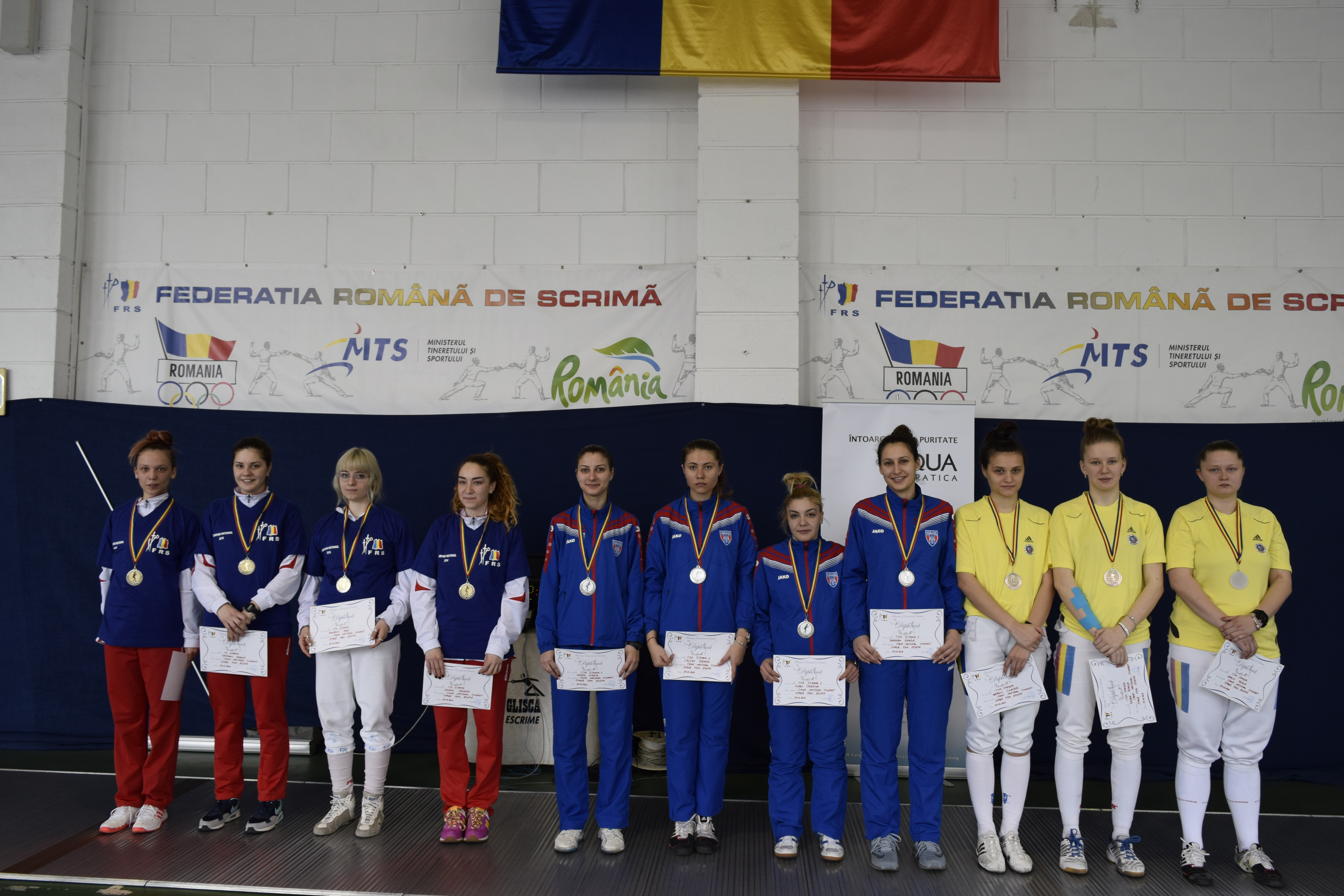 CS Dinamo a cucerit medaliile de aur la Campionatul Național de spadă pentru tineret de la București, în proba feminină pe echipe