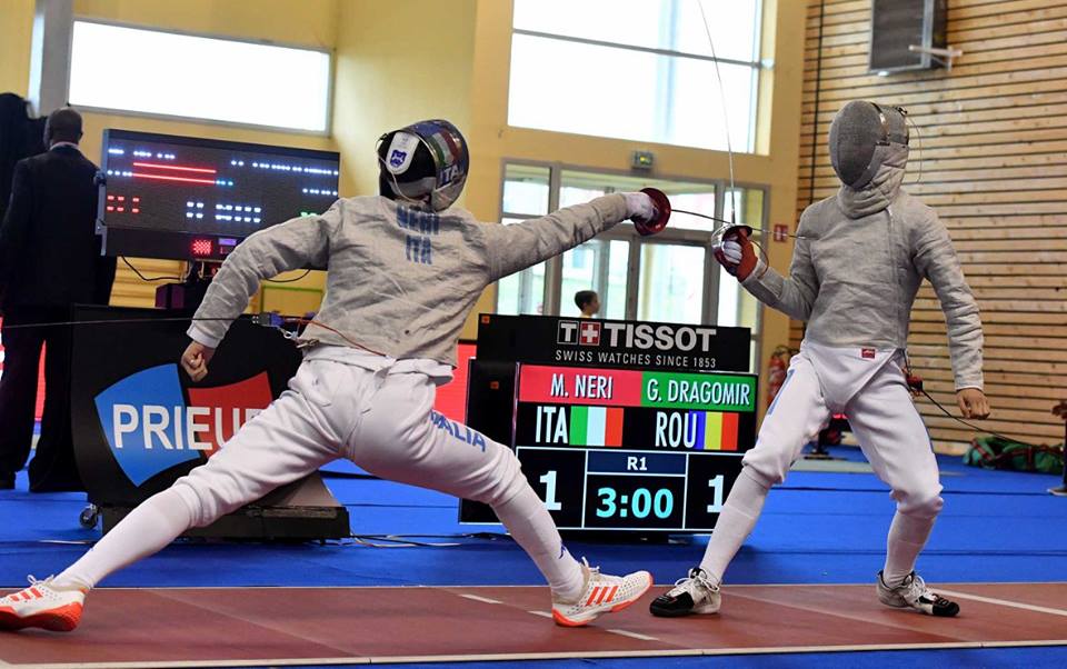 UPDATE 6: Matei Aniculoesei-locul 13 și George Dragomir-locul 14 în proba de sabie masculin cadeți individual la Campionatul Mondial de cadeți și juniori de la Bourges! Matteo Neri (Italia) a luat aurul!