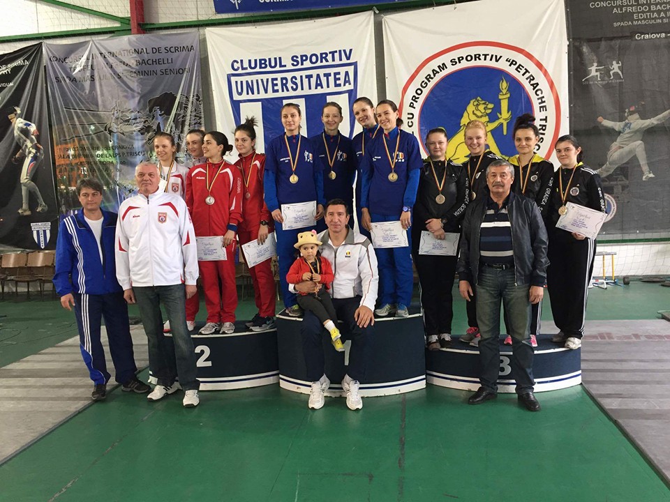 CSA Steaua a câștigat medaliile de aur la Campionatul Național de spadă seniori feminin pe echipe de la Craiova