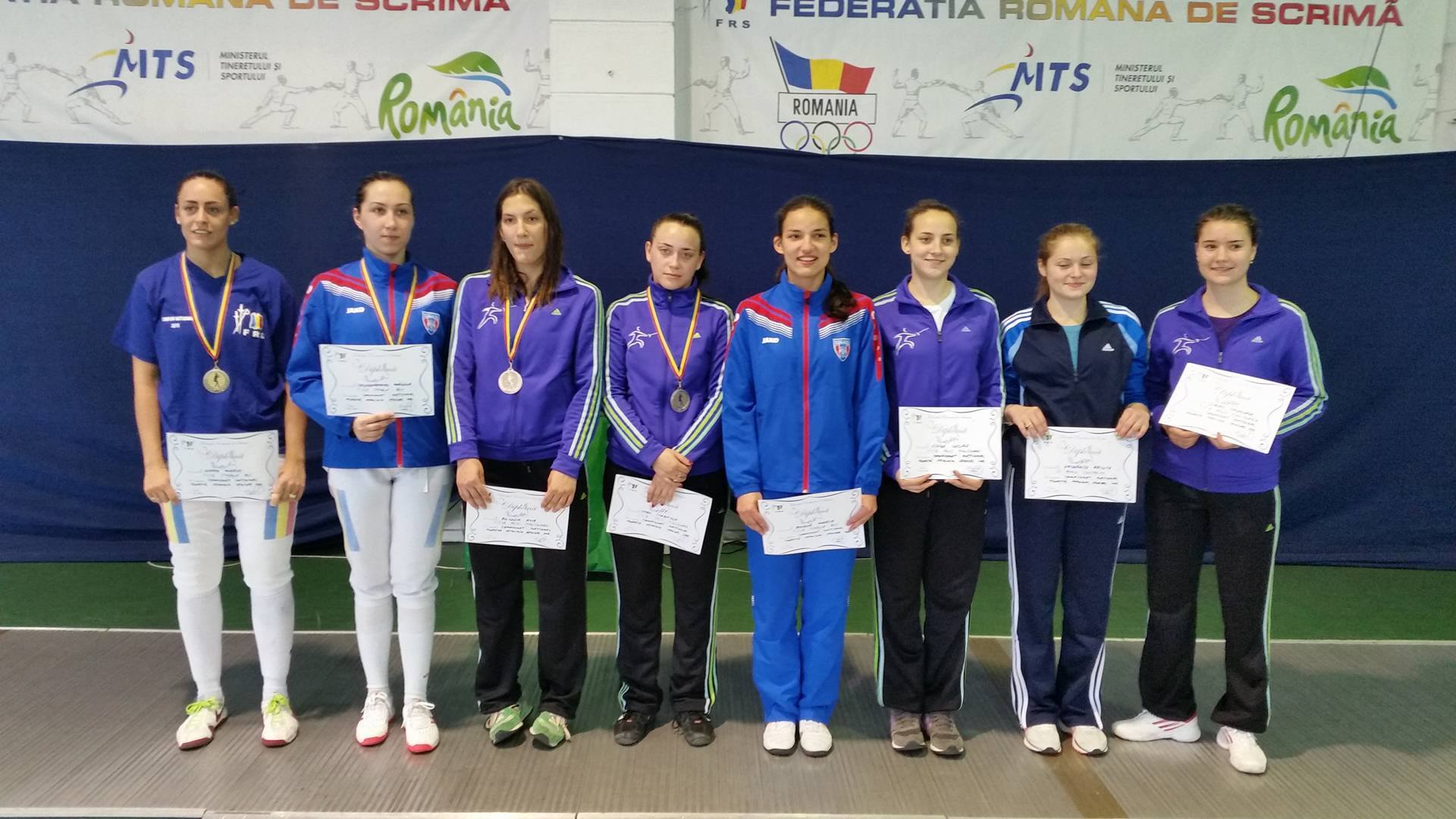 Maria Udrea (CSA Steaua) a câștigat medalia de aur la Campionatul Național de floretă pentru seniori, în proba feminină la individual