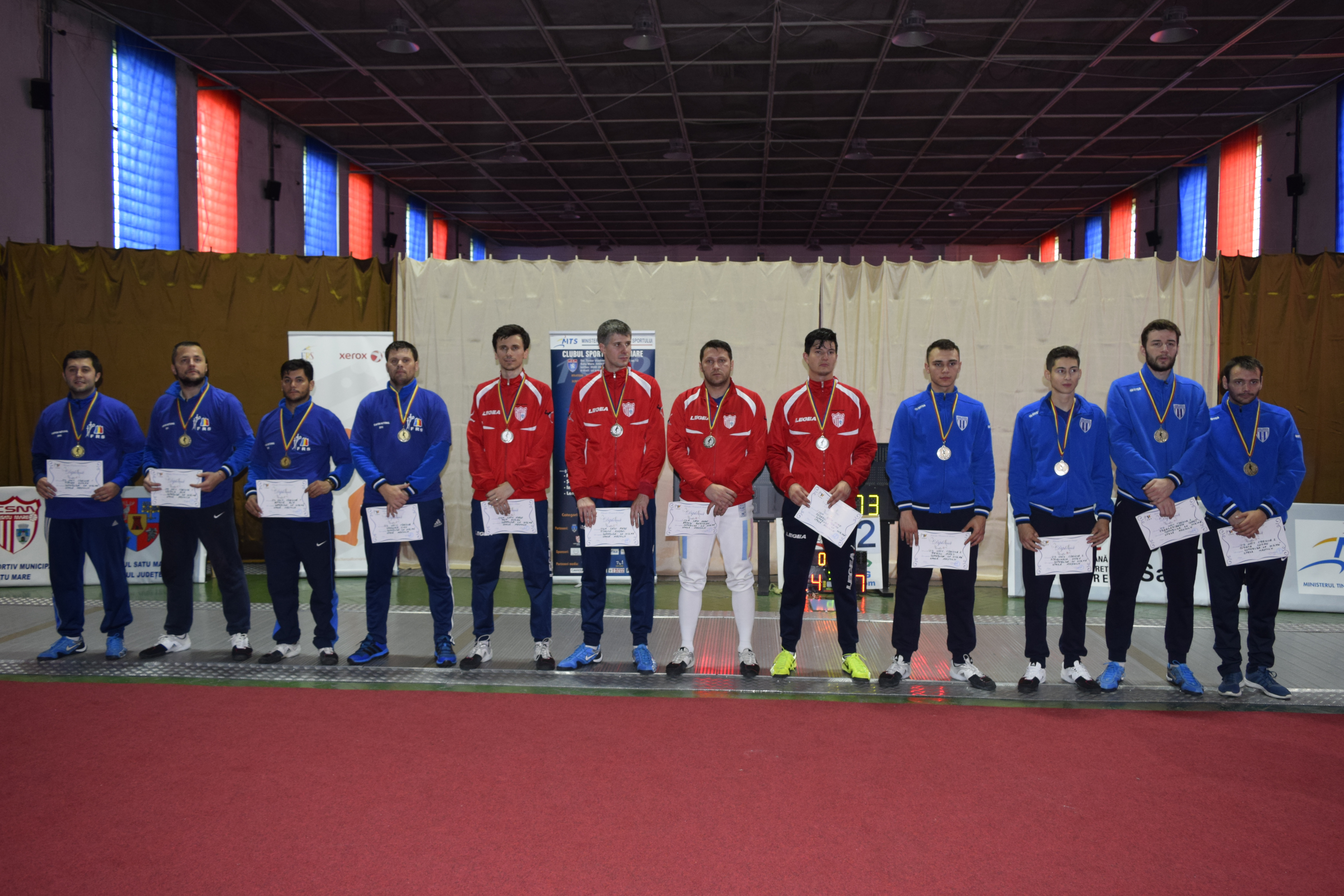 CSU Craiova1 a câștigat medaliile de aur în Superliga Națională de spadă seniori masculin de la Satu Mare