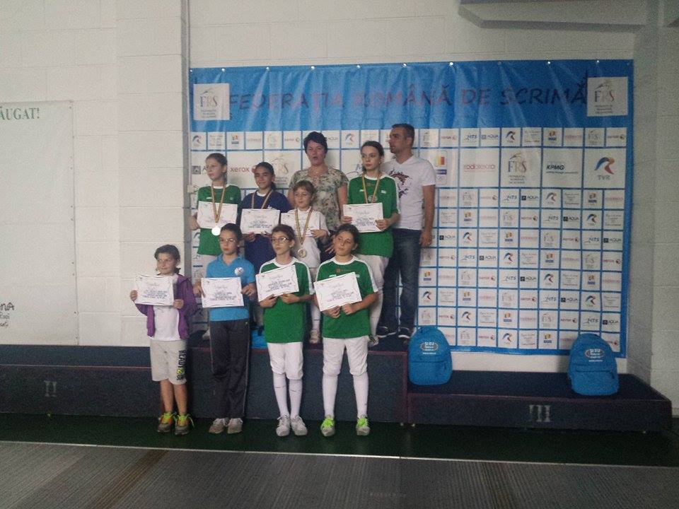 Andreea Dincă (ACS Balestra) a câștigat Campionatul Național de Scrimă Copii, în proba de floretă feminin, la categoria 10-11 ani