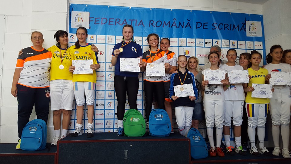 Ana Maria Melintescu (ACS Stesial) a câștigat Campionatul Național de Scrimă Copii, în proba de spadă feminin individual, la categoria 12-13 ani