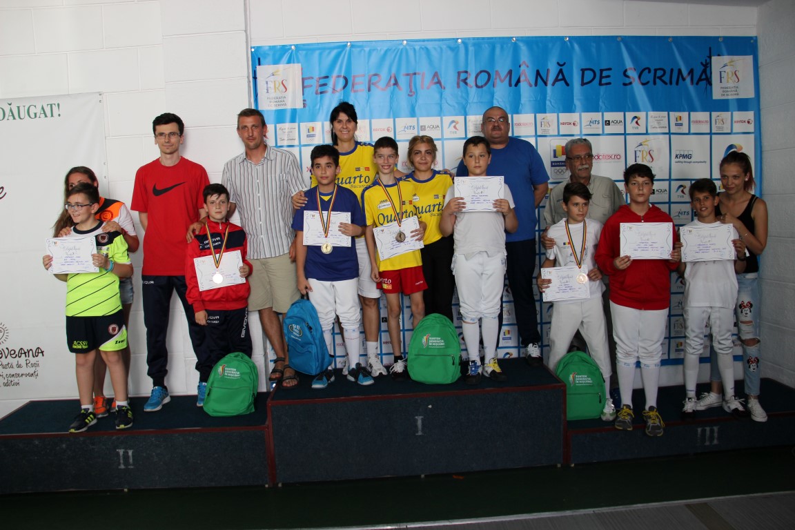 Andrei Popa (CSS Quarto) a câștigat Campionatul Național de Scrimă Copii, în proba de spadă masculin, la categoria 10-11 ani
