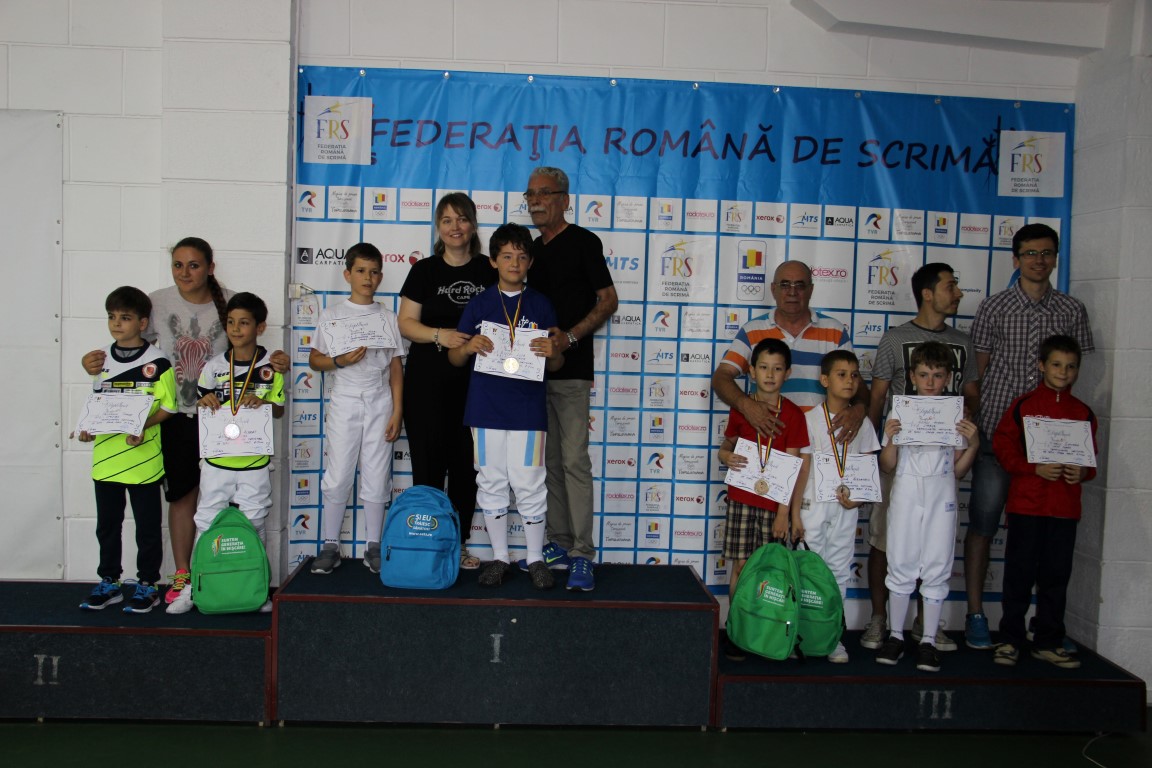 Luca Iliuță (CSS1 Constanța) a câștigat Campionatul Național de Scrimă Copii, în proba de spadă masculin, la categoria 8-9 ani