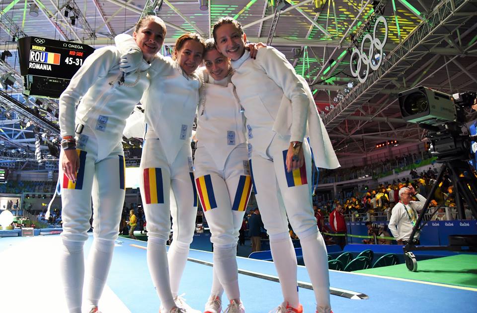 UPDATE 10: AUR pentru România la JO Rio 2016! România este campioană olimpică în proba de spadă feminin echipe, după ce a învins China în finala mare, scor 44-38