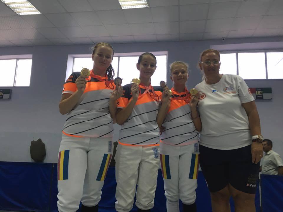 Sportivele de la ACS Stesial au câștigat cinci medalii de aur la „International Fencing Championships Under 15” din Amman, la spadă și floretă