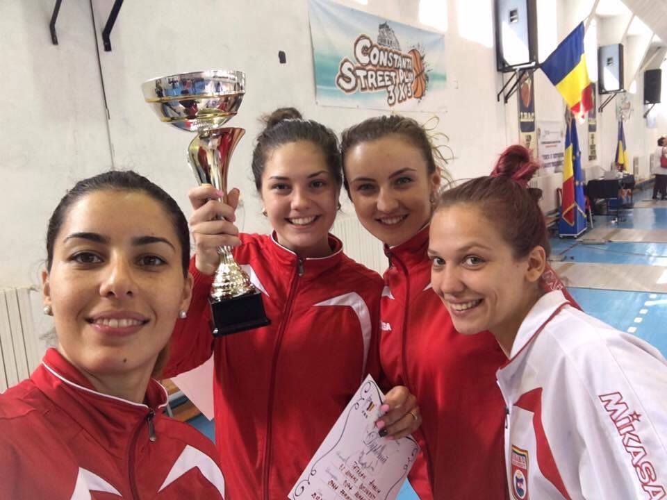 CS Dinamo a câștigat Cupa României la spadă seniori feminin echipe de la Constanța, ediția 2016