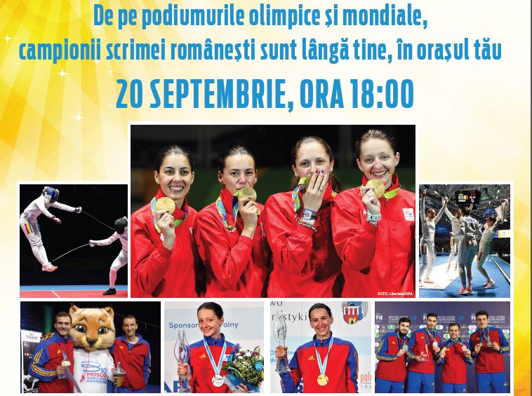 AMR 3 ZILE! FlashMob România 2016 are loc pe 20 septembrie, de la ora 18:00, în unsprezece orașe din țară! Vezi în ce orașe merg campioanele olimpice de la Rio!
