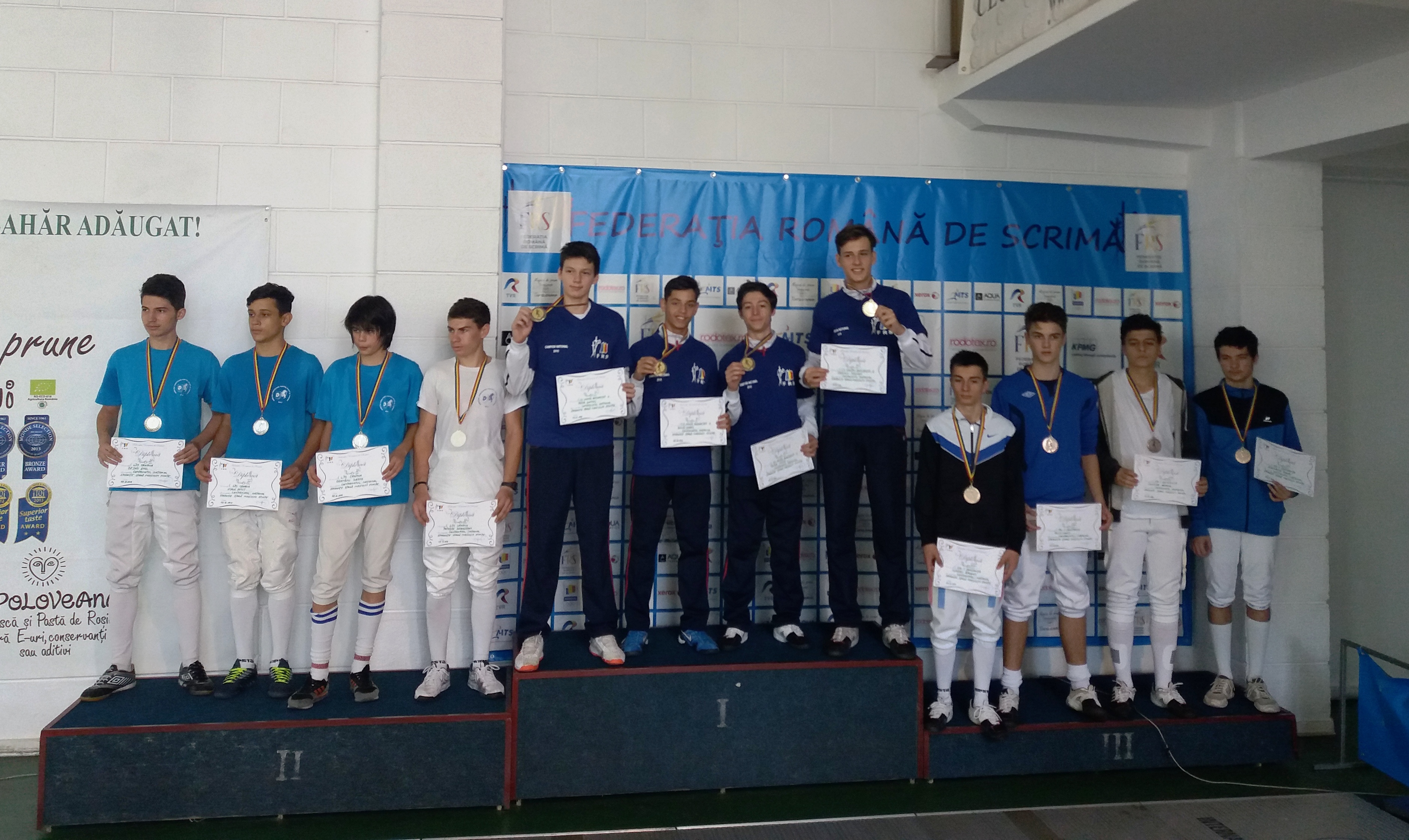 CS UNEFS a câștigat medaliile de aur la Campionatul Național de spadă speranțe masculin echipe de la București, ediția 2016