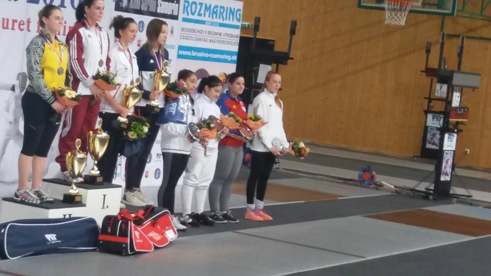 România-locul 4 pe echipe, iar Raluca Drăghici (CS Farul)-locul 7 la floretă feminin individual, la etapa din Circuitul European de cadeți de la Samorin
