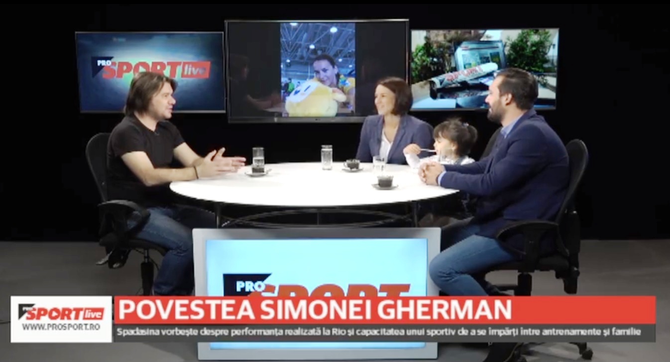 Premieră în presa sportivă din România: familia Gherman a fost azi în studioul ProSport LIVE! Simona Gherman: „Ne-am calificat la Rio datorită echipei! Trebuia să luăm o medalie!”