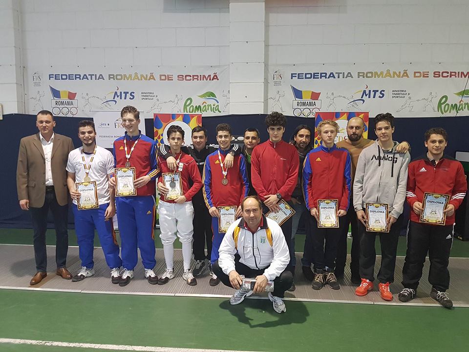 Matei Aniculoesei (CSA Steaua) a câștigat Campionatul Național de sabie cadeți de la București, ediția 2017, în proba masculină la individual