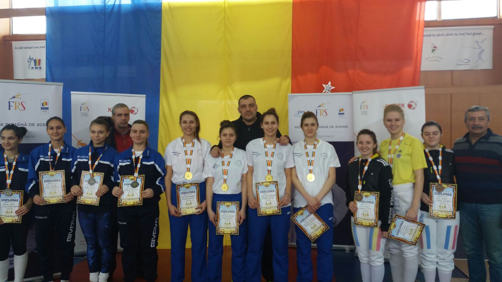 CSA Steaua a câștigat Campionatul Național de spadă juniori de la București, ediția 2017, în proba feminină pe echipe