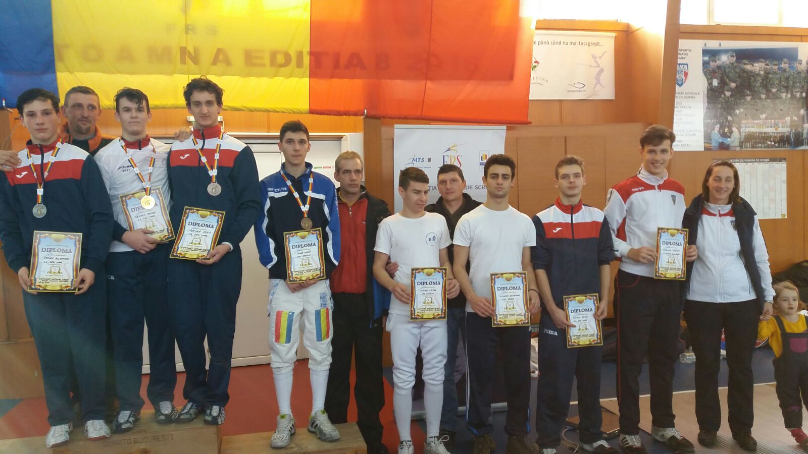 Balazs Szilagyi (CS Satu Mare) a câștigat Campionatul Național de spadă cadeți de la București, ediția 2017, în proba masculină la individual
