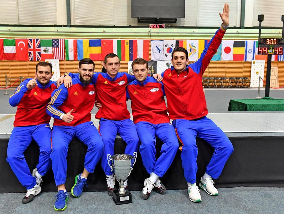 România a câștigat etapa de Cupă Mondială de la Varșovia, în proba de sabie seniori masculin echipe