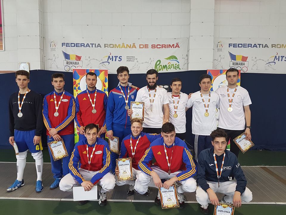 CS Dinamo a câștigat Campionatul Național de tineret de la București, ediția 2017, în proba de sabie masculin echipe