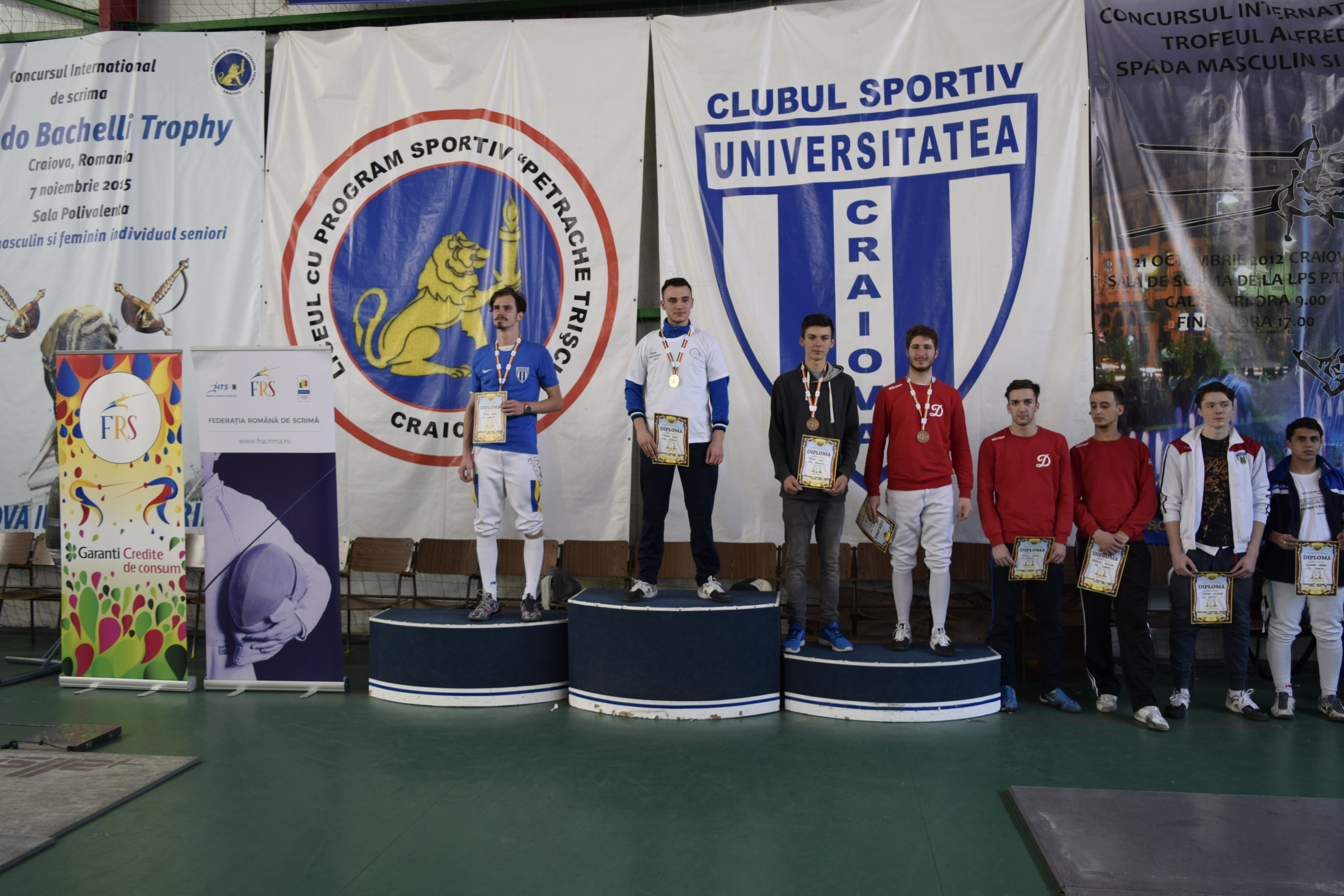 Mario Persu (CSU Craiova) a câștigat Campionatul Național de tineret de la Craiova, ediția 2017, în proba de spadă masculin individual