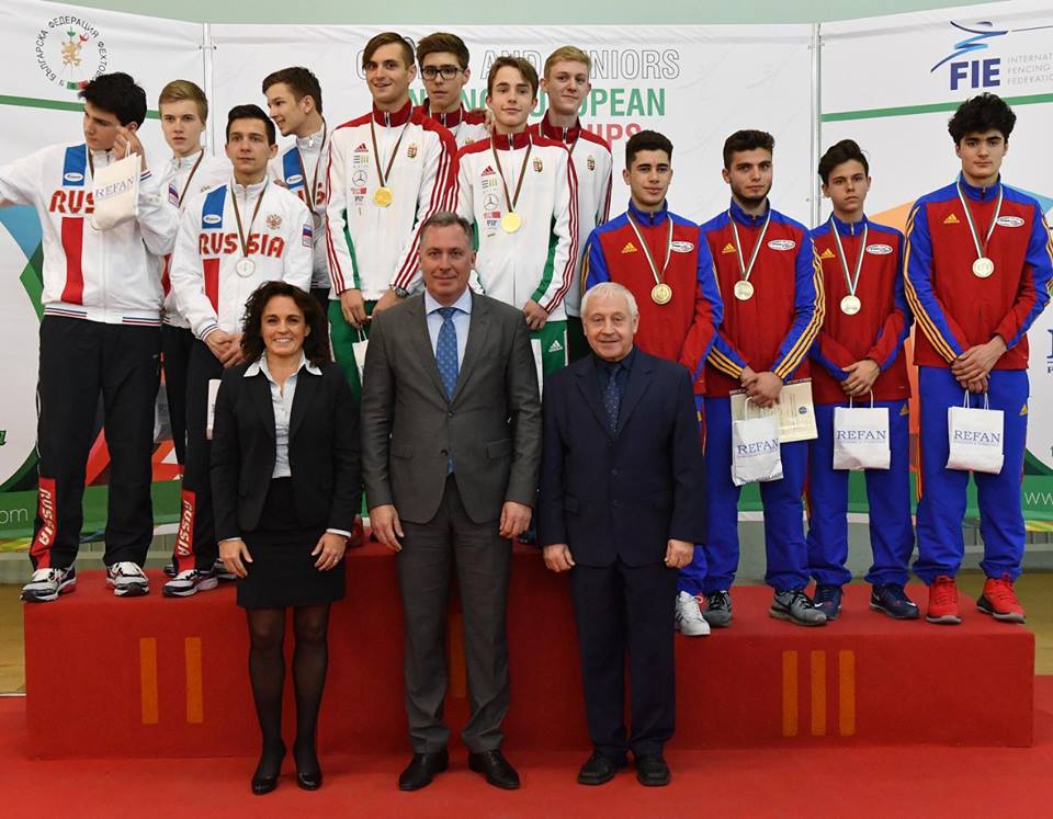 România a cucerit medalia de bronz la Campionatul European de la Plovdiv, în proba de sabie cadeți masculin echipe