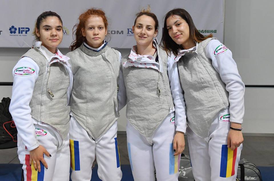 România-locul 12 la Campionatul Mondial de cadeți și juniori de la Plovdiv, în proba de floretă juniori feminin echipe