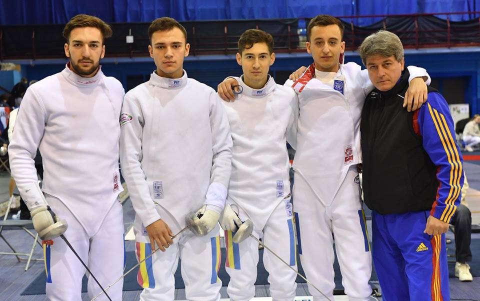 România – locul 12 la Campionatul European de scrimă pentru tineret de la Minsk, în proba de spadă masculin echipe
