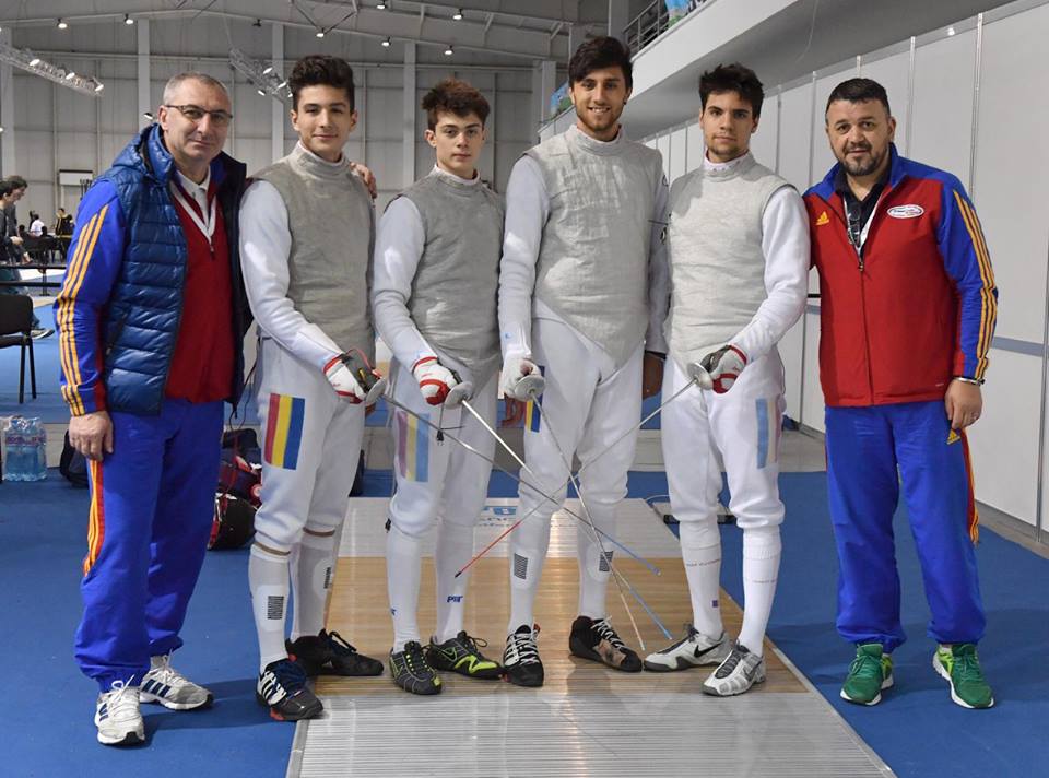 România-locul 31 la Campionatul Mondial de cadeți și juniori de la Plovdiv, în proba de floretă juniori masculin echipe
